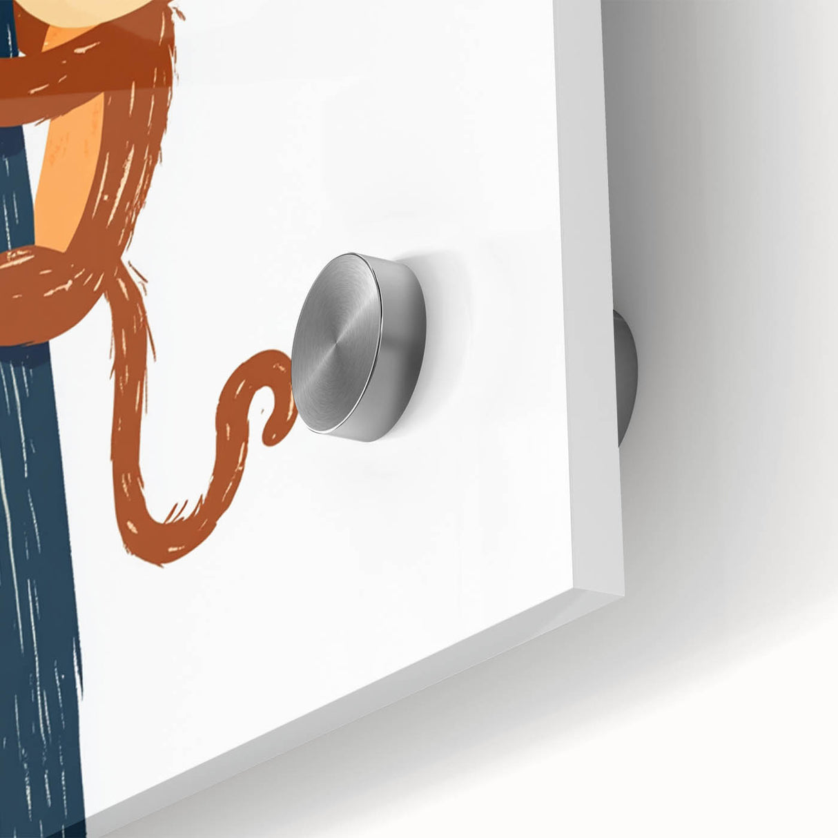 Playroom Wall Art - Playful Monkey Kids Room Art for Boys