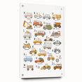 A-Z Vehicles Kids Educational Wall Art - Learning Poster for Classrooms
