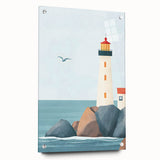 Coastal Lighthouse Nursery Wall Art – Kids Room & Baby Decor