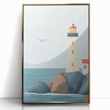 Coastal Lighthouse Nursery Wall Art – Kids Room & Baby Decor
