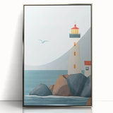 Coastal Lighthouse Nursery Wall Art – Kids Room & Baby Decor
