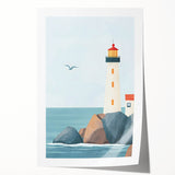 Coastal Lighthouse Nursery Wall Art – Kids Room & Baby Decor