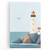 Coastal Lighthouse Nursery Wall Art – Kids Room & Baby Decor
