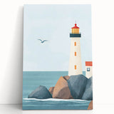 Coastal Lighthouse Nursery Wall Art – Kids Room & Baby Decor