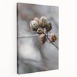 Autumn-themed landscape on large stretched canvas, featuring warm orange and red tones, ideal for kitchen wall art.