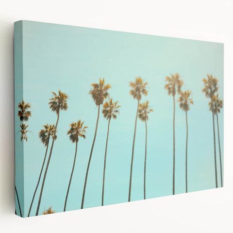 Large canvas wall art depicting a summer scene, using vibrant colors and abstract style, ideal for kitchen decor.