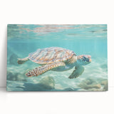 Large black and white abstract art on stretched canvas, featuring fluid shapes.