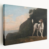 Classic Romantic Paintings - Foxhound Landscape Canvas Art