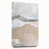 Serene Landscape Wall Art - Neutral Abstract Dining Room Canvas