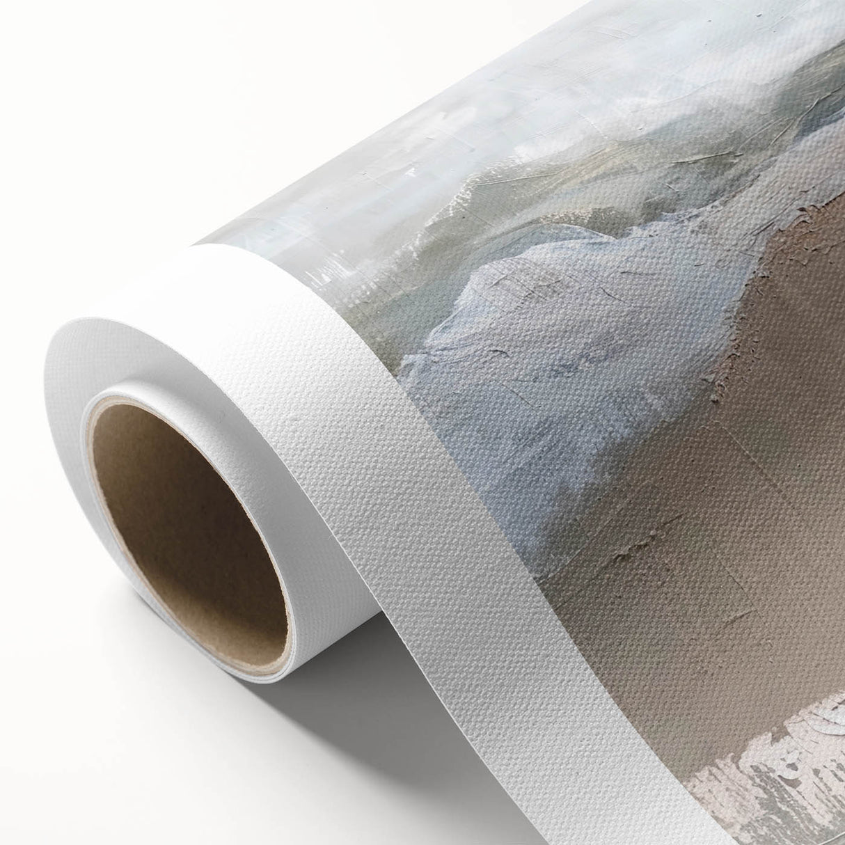 Serene Landscape Wall Art - Neutral Abstract Dining Room Canvas