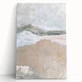 Serene Landscape Wall Art - Neutral Abstract Dining Room Canvas