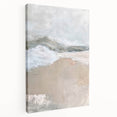 Serene Landscape Wall Art - Neutral Abstract Dining Room Canvas