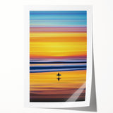 Surfer at Sunset Office Wall Art – Vibrant Modern Office Décor