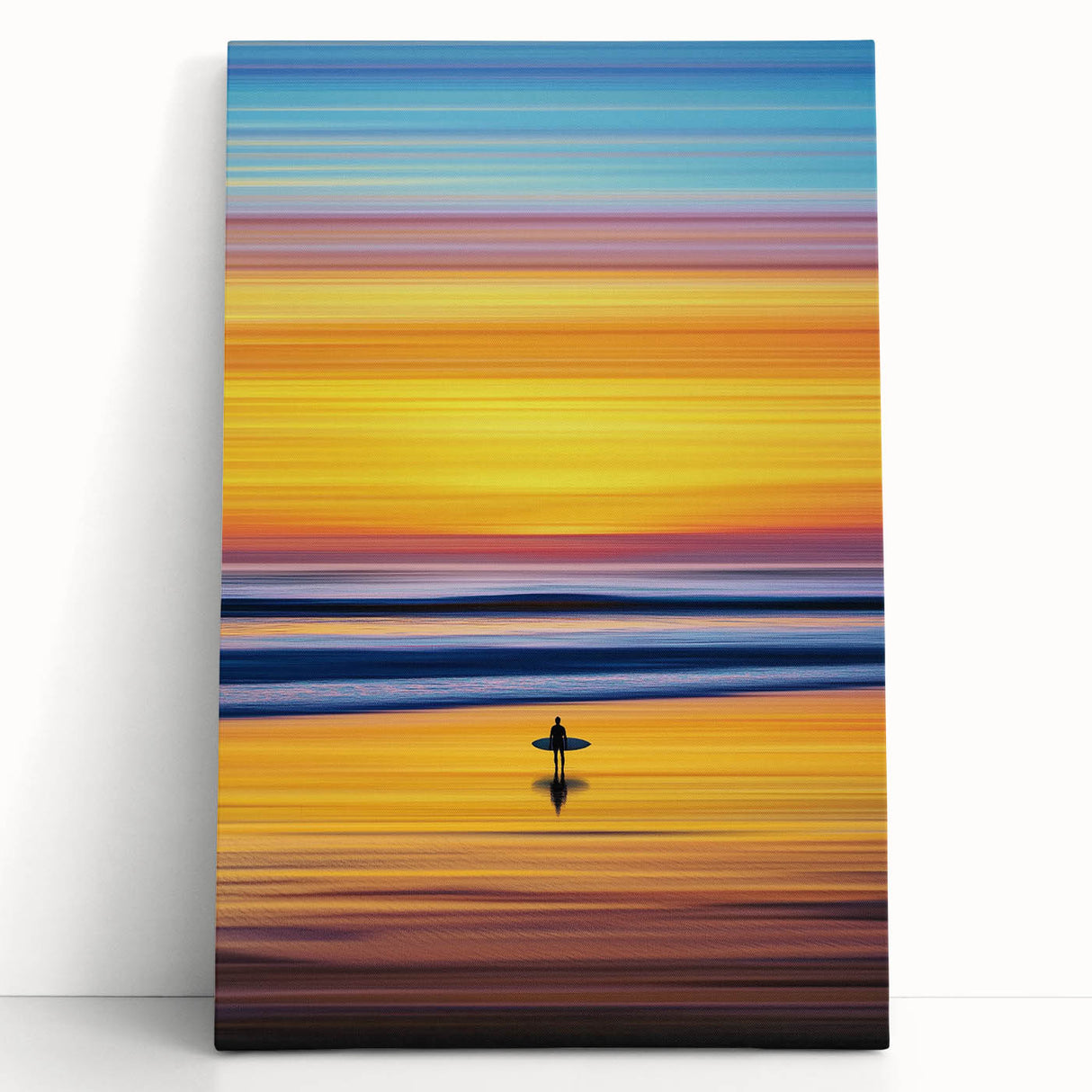 Surfer at Sunset Office Wall Art – Vibrant Modern Office Décor