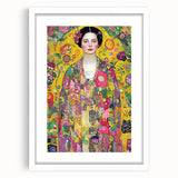 Abstract figurative frame with a white mat showcasing a modern art piece in the front view, perfect for contemporary home decor. Ideal for art enthusiasts looking to enhance their interior styling.