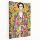 Abstract figurative stretched canvas art featuring vibrant colors and dynamic forms, showcasing a modern artistic style perfect for contemporary decor.