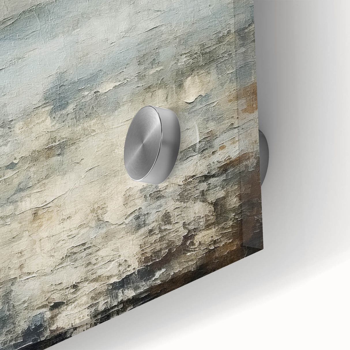 Contemporary Landscape Print - Soft Misty Waters Abstract Wall Art