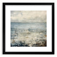 Contemporary Landscape Print - Soft Misty Waters Abstract Wall Art