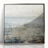 Contemporary Landscape Print - Soft Misty Waters Abstract Wall Art