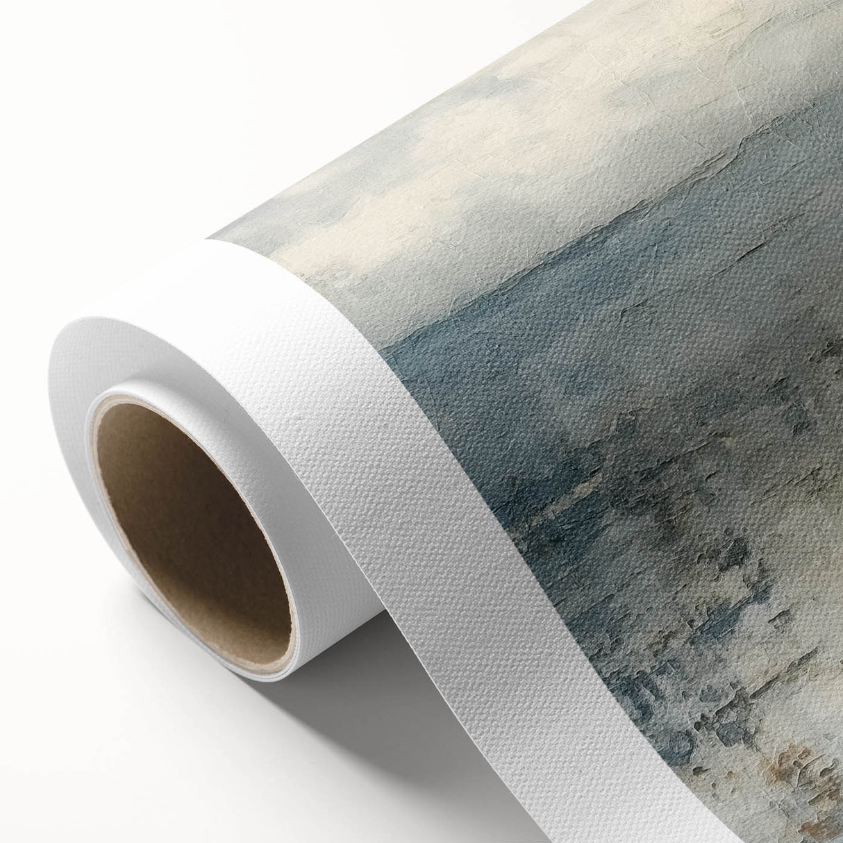Contemporary Landscape Print - Soft Misty Waters Abstract Wall Art