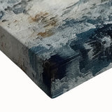 Abstract landscape wall art on stretched canvas, showcasing vibrant colors and intricate textures, perfect for modern home decor. Ideal for art enthusiasts seeking unique interior design elements.