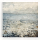 Contemporary Landscape Print - Soft Misty Waters Abstract Wall Art