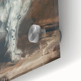 Close-up of a vibrant acrylic glass design showcasing a colorful array of animals, perfect for modern decor. This artwork captures intricate details and vivid colors, making it an eye-catching focal point for any space. Ideal for animal lovers and art enthusiasts seeking unique home accents.