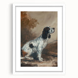 Framed animal-themed art print featuring a white mat, showcasing vibrant wildlife imagery, ideal for home decor in living rooms or offices. Perfect for nature lovers.