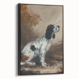 Framed canvas artwork showcasing a vibrant animal design with intricate details, presented in a sleek black frame, perfect for enhancing home decor.