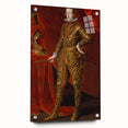 Baroque Art - Regal Portrait with Intricate Gold Detailing
