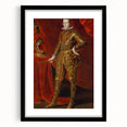 Baroque Art - Regal Portrait with Intricate Gold Detailing