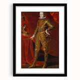 Baroque Art - Regal Portrait with Intricate Gold Detailing