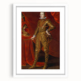 Baroque Art - Regal Portrait with Intricate Gold Detailing