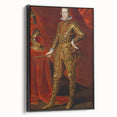 Baroque Art - Regal Portrait with Intricate Gold Detailing
