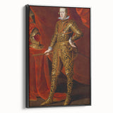 Baroque Art - Regal Portrait with Intricate Gold Detailing