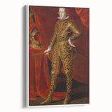 Baroque Art - Regal Portrait with Intricate Gold Detailing