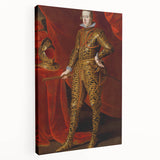 Baroque Art - Regal Portrait with Intricate Gold Detailing
