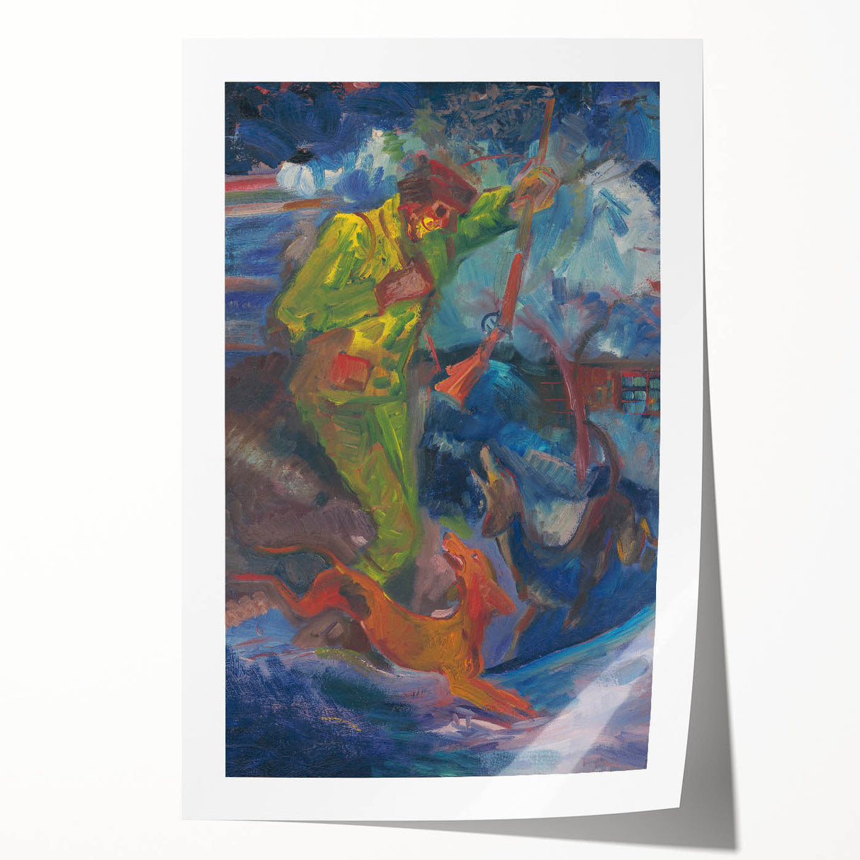 Expressionism Wall Art - Hunter with Dogs by Arnold Peter Weisz
