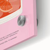 Large abstract wall art in vibrant yellows and blues on acrylic glass, ideal for dining room ambiance.