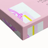 Large art depicting a black and white landscape painting on stretched canvas, suitable for bedroom wall decor.