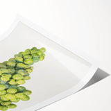 Extra large wall art featuring line art flowers in black on white, rolled print format, suitable for large living room decor.