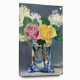 Impressionism Wall Art - Lilacs and Roses in Vase - Elegant Floral Print