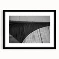 Black landscape bridge frame with a white mat, showcasing a front view of elegant design elements, perfect for enhancing home decor and artwork display. Ideal for modern interiors and art enthusiasts.