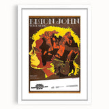 Elton John Retro Poster Art - Vintage Music Print | Classic Retro Style