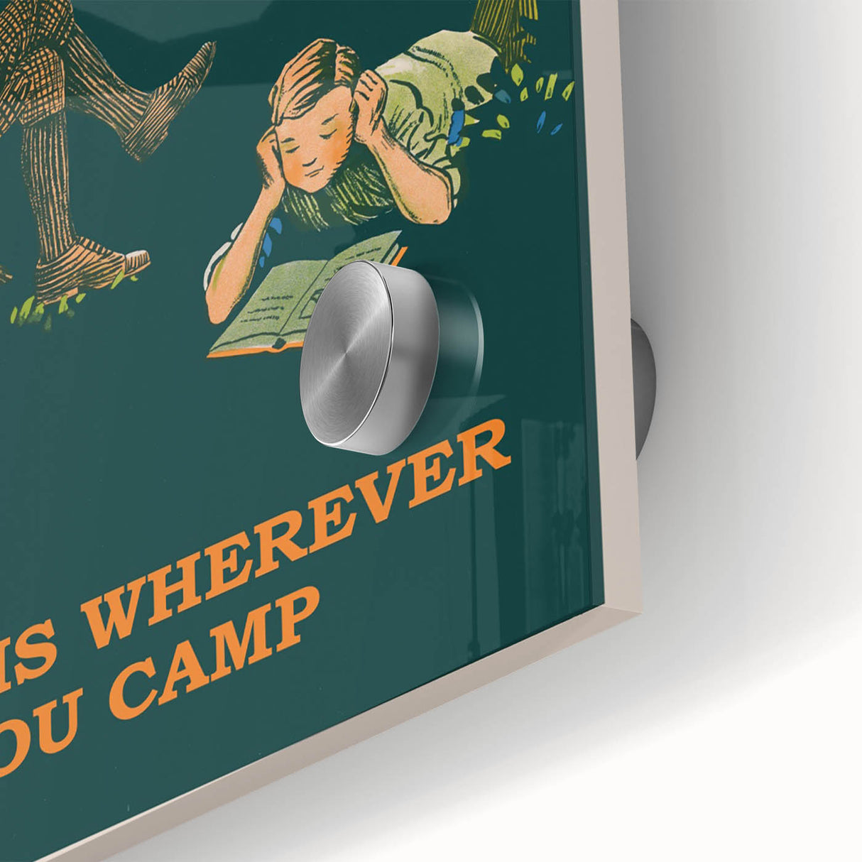 Retro Camping Poster – Vintage Outdoor Adventure Art