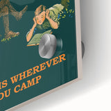 Retro Camping Poster – Vintage Outdoor Adventure Art