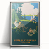 Retro Camping Poster – Vintage Outdoor Adventure Art