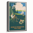 Retro Camping Poster – Vintage Outdoor Adventure Art