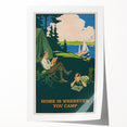 Retro Camping Poster – Vintage Outdoor Adventure Art