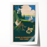 Retro Camping Poster – Vintage Outdoor Adventure Art